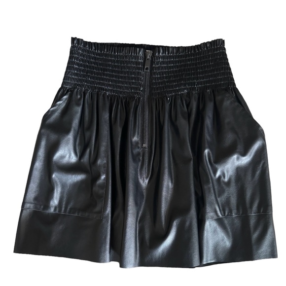 Ramy Brook NWOT Faux Leather Mini Skirt - Picture 3 of 7